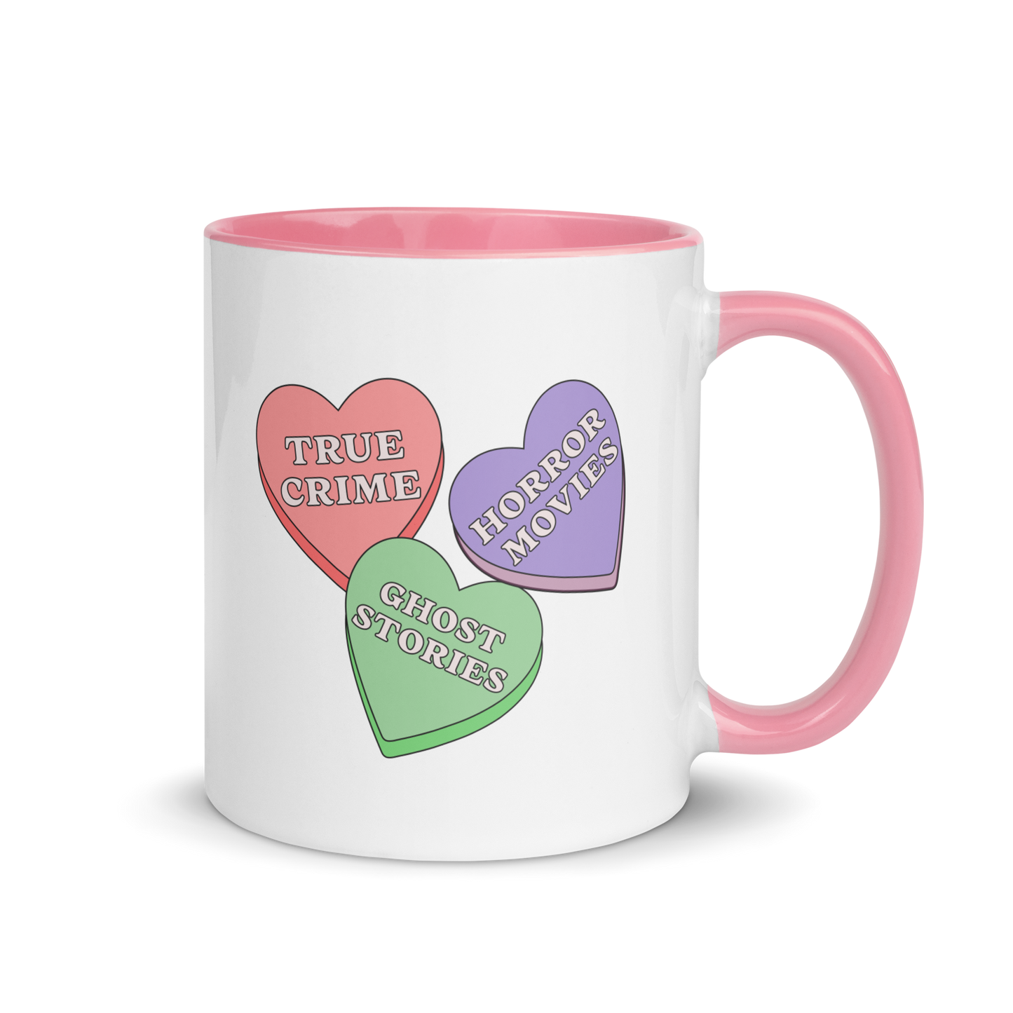 Candy Hearts Accent Mug