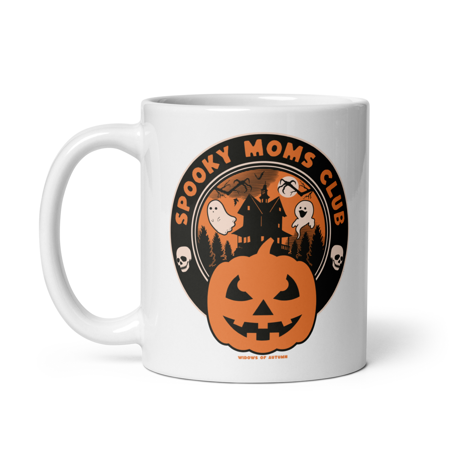 Spooky Moms Club Mug - White