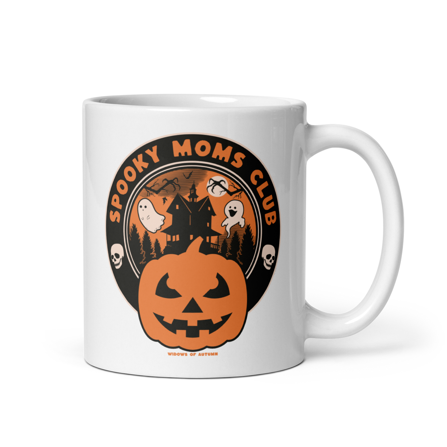 Spooky Moms Club Mug - White