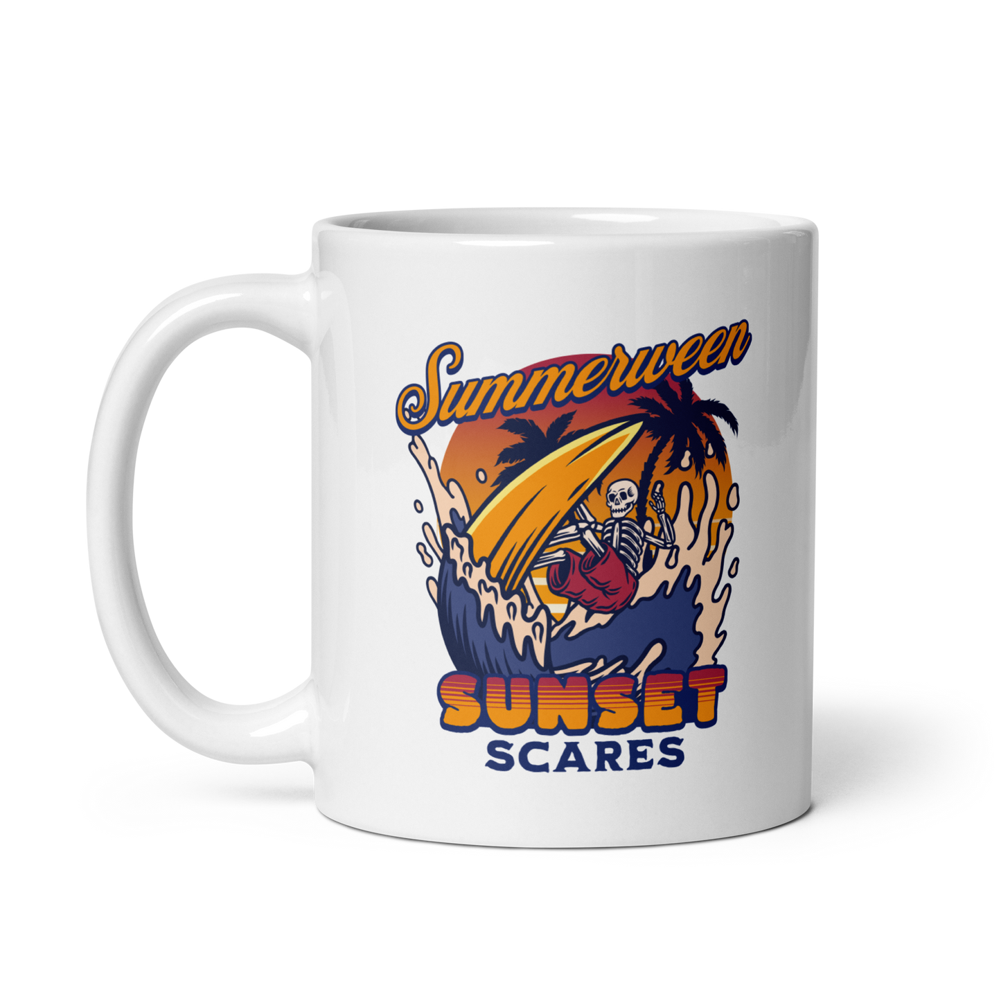 Sunset Scares Mug - White