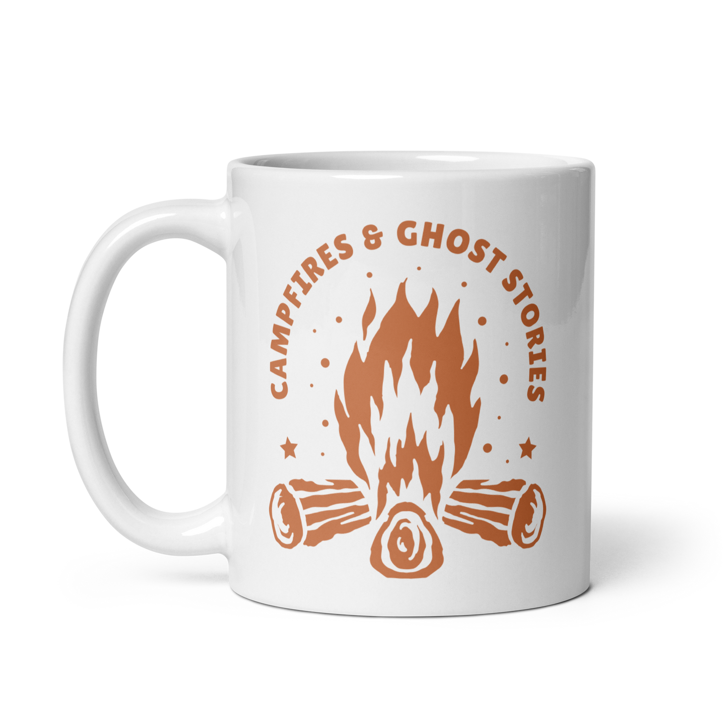 Campfires & Ghost Stories Mug - White