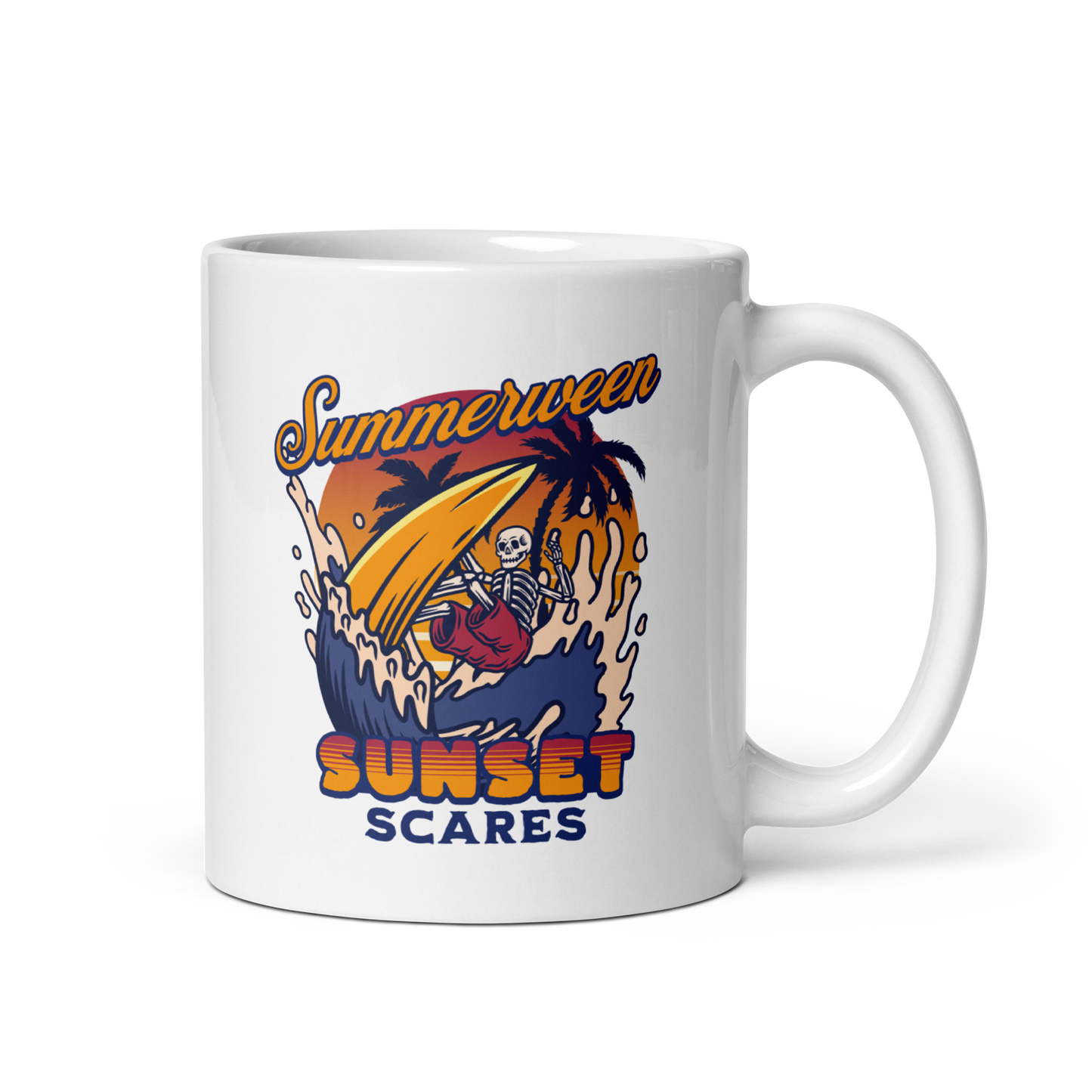 Sunset Scares Mug - White