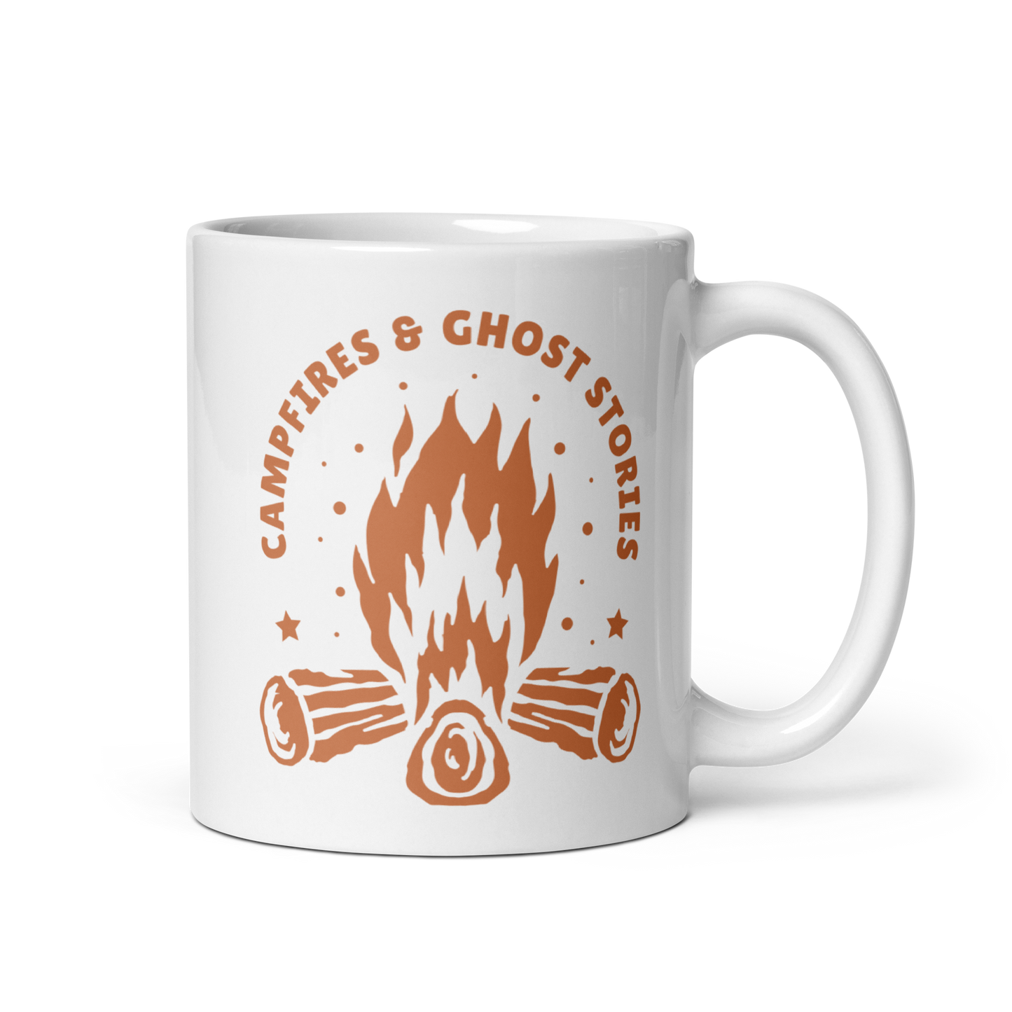 Campfires & Ghost Stories Mug - White