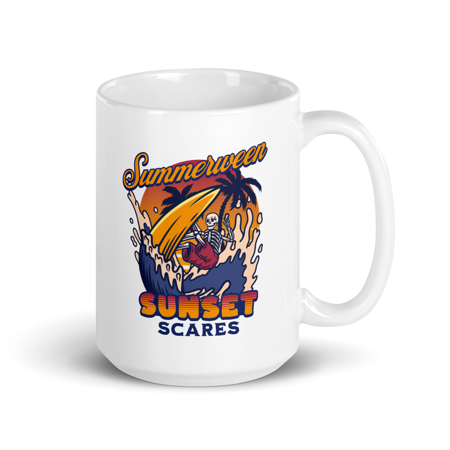 Sunset Scares Mug - White