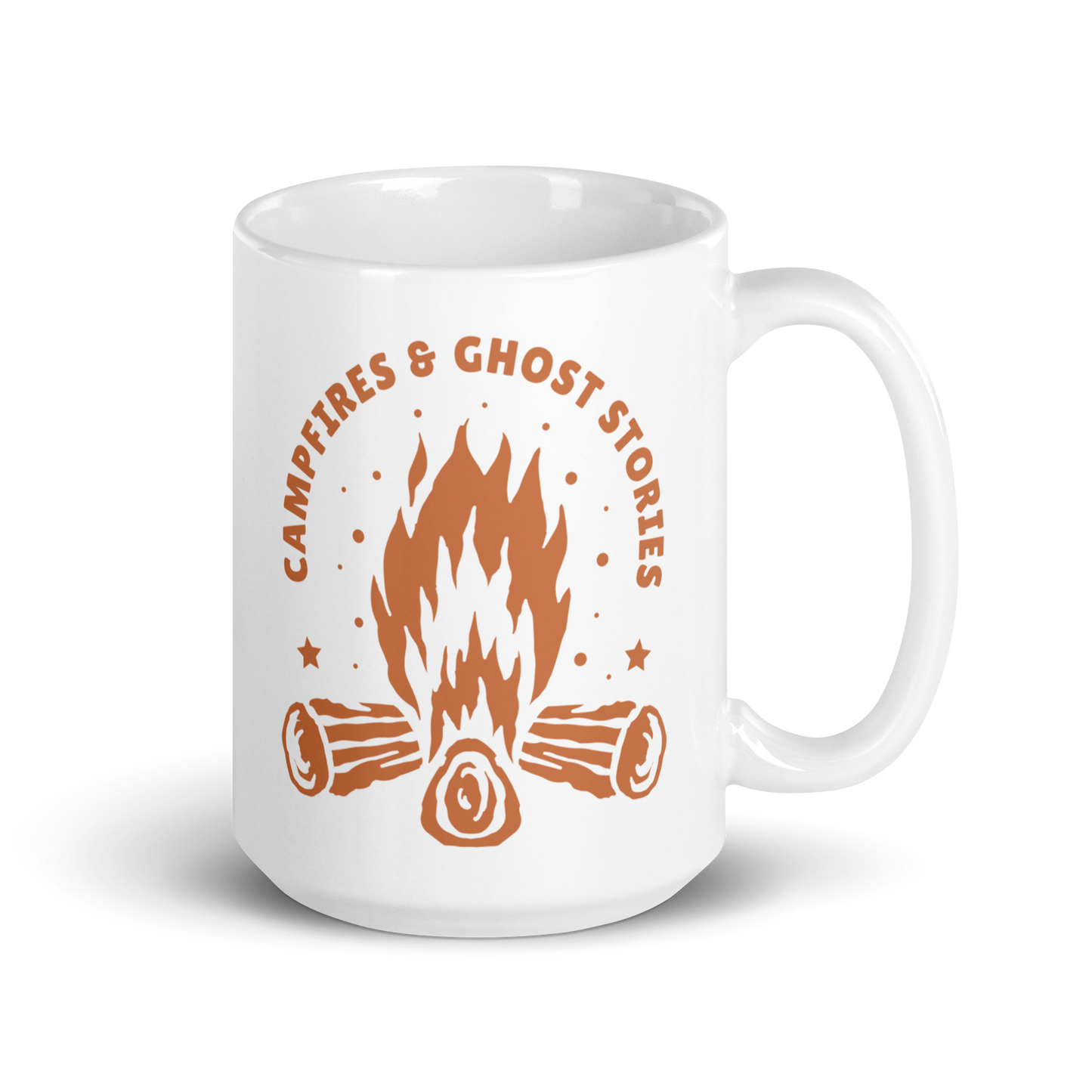 Campfires & Ghost Stories Mug - White