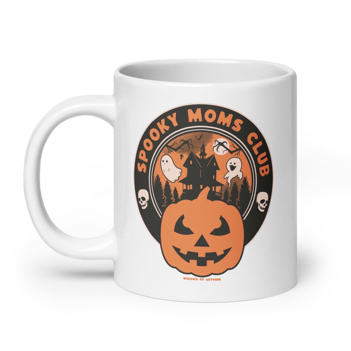 Spooky Moms Club Mug - White