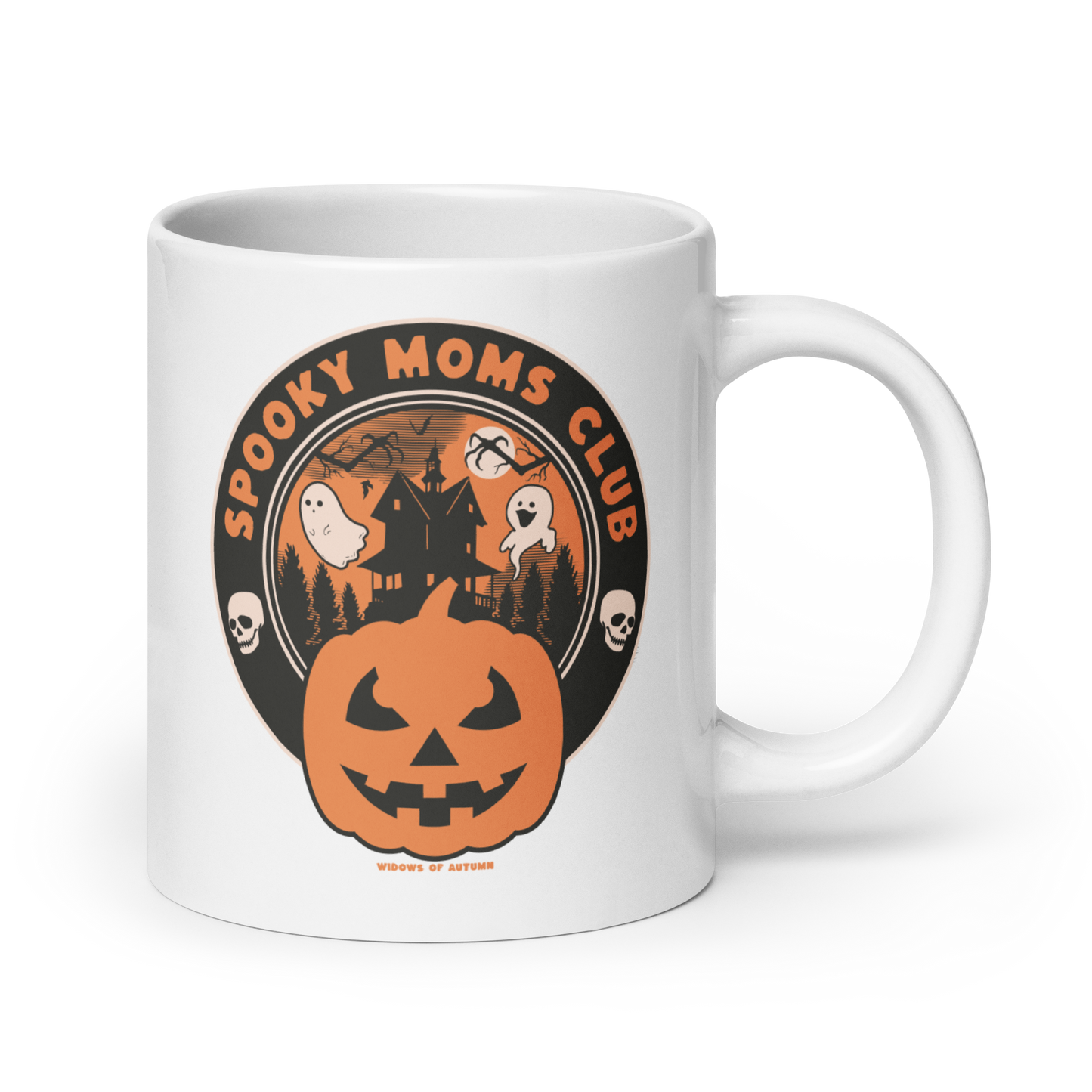 Spooky Moms Club Mug - White