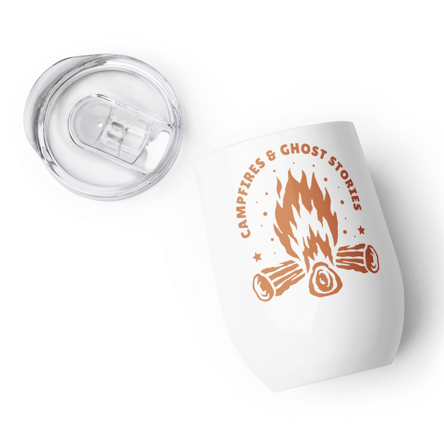 Campfires & Ghost Stories Wine Tumbler