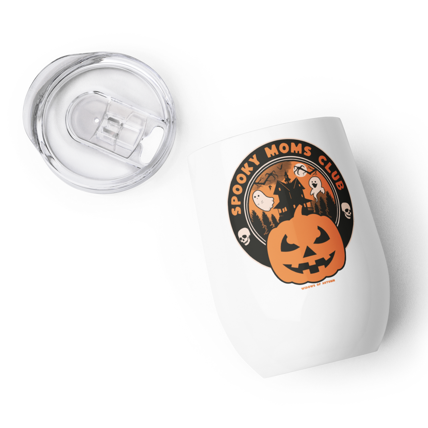 Spooky Moms Club Wine Tumbler