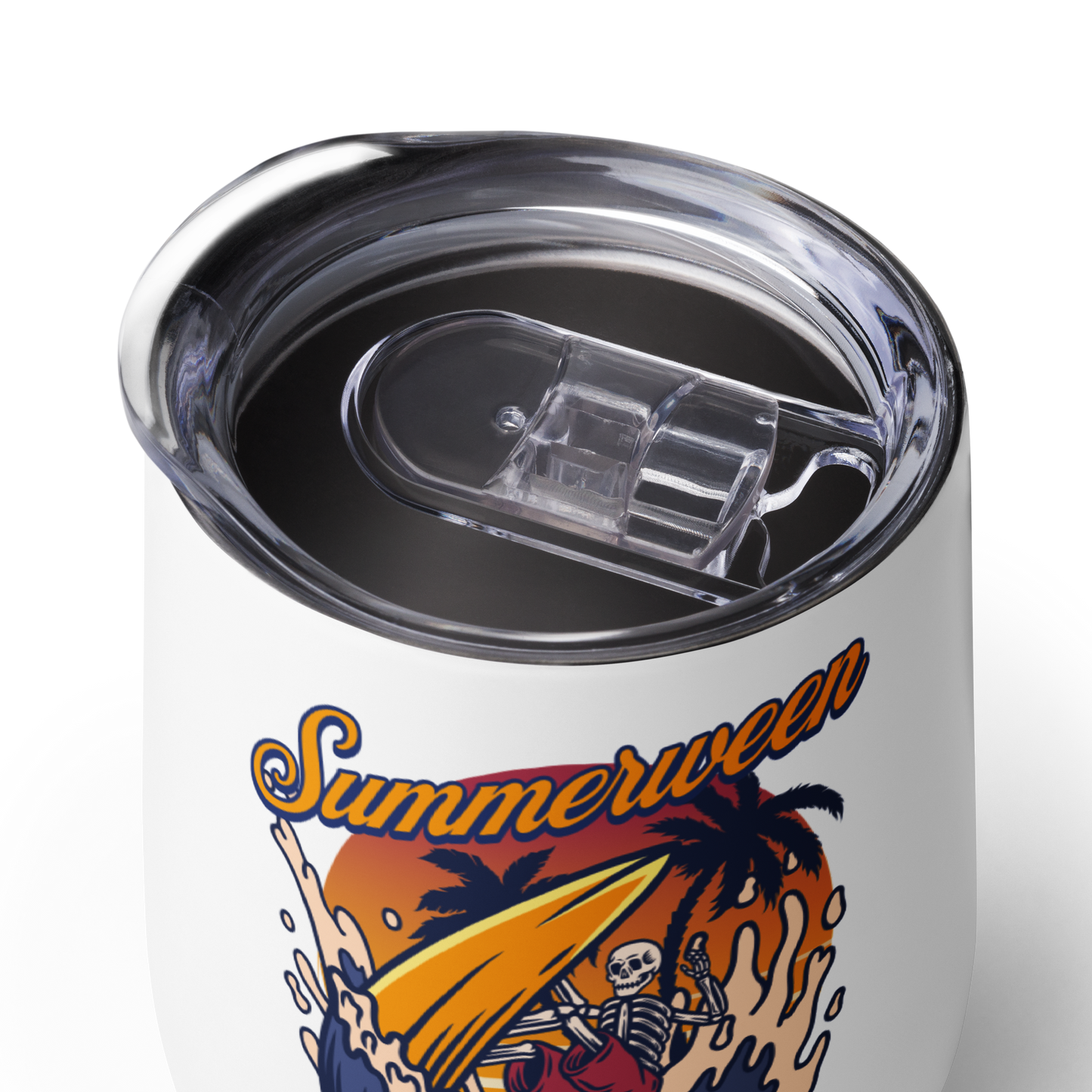Sunset Scares Wine Tumbler