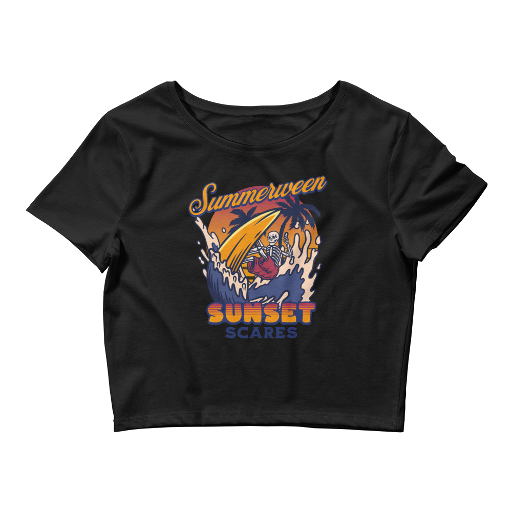 Sunset Scares Cropped Tee