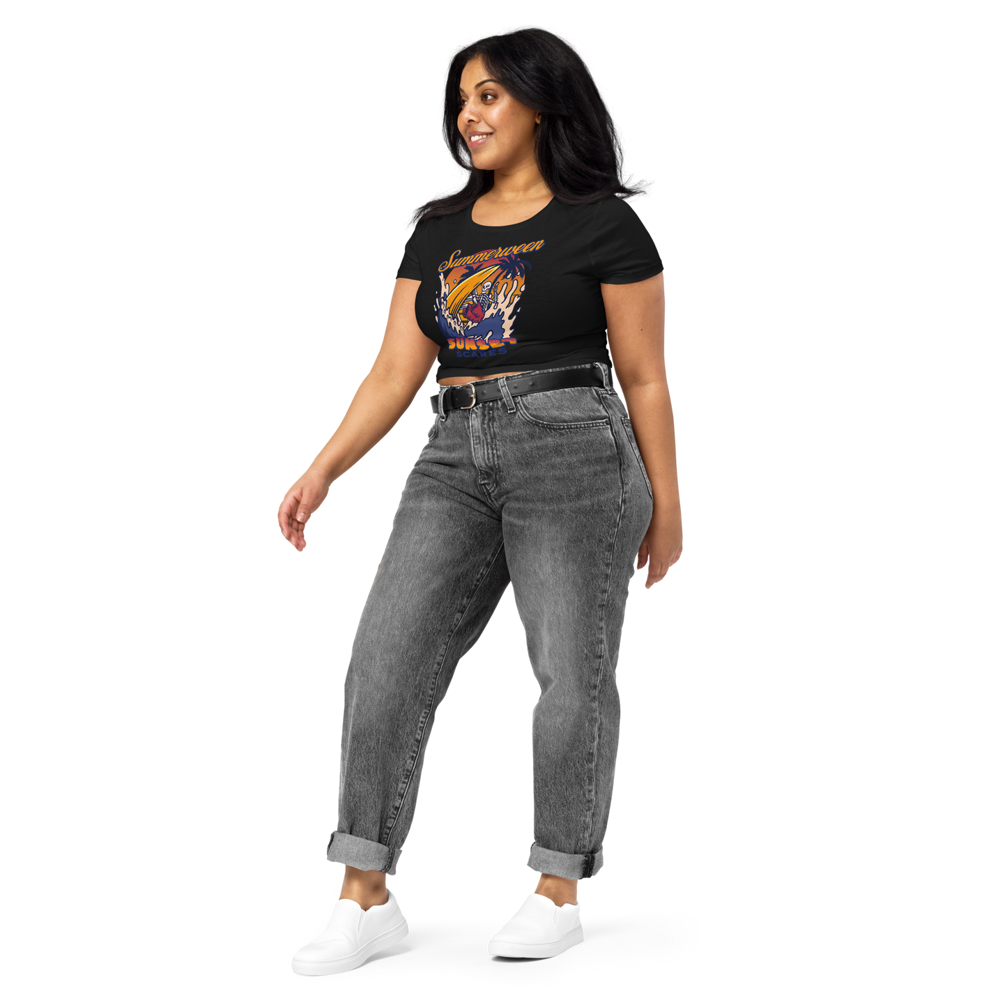 Sunset Scares Cropped Tee