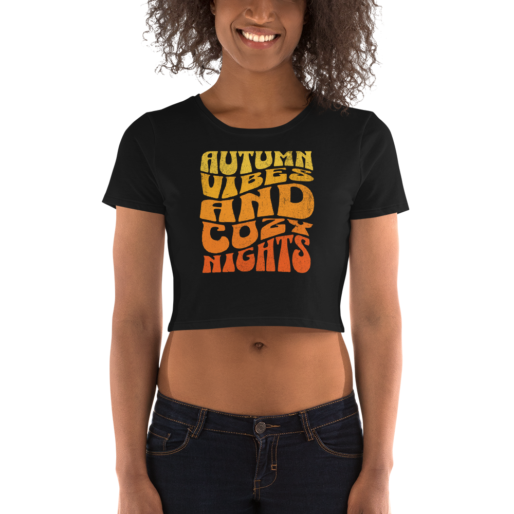Cozy Autumn Cropped Tee