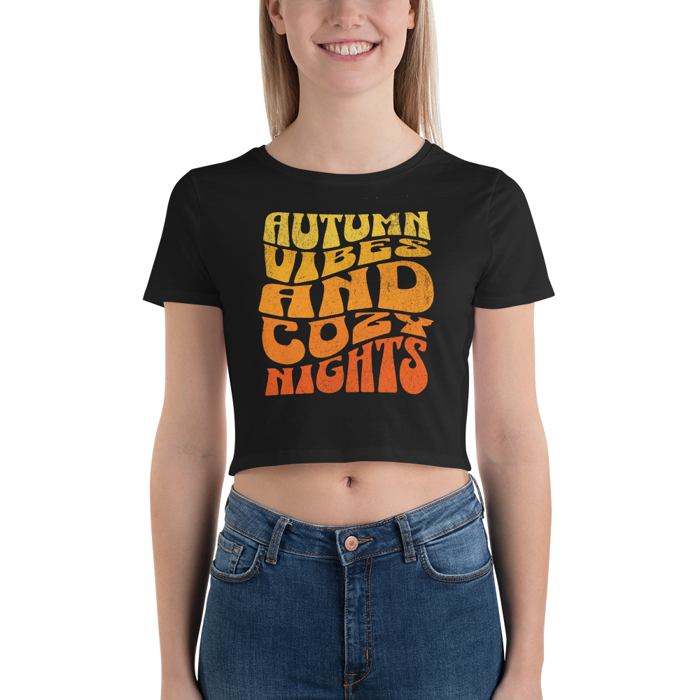 Cozy Autumn Cropped Tee