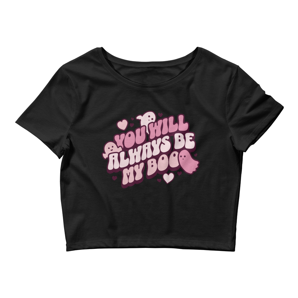 Always Be My Boo Cropped Tee