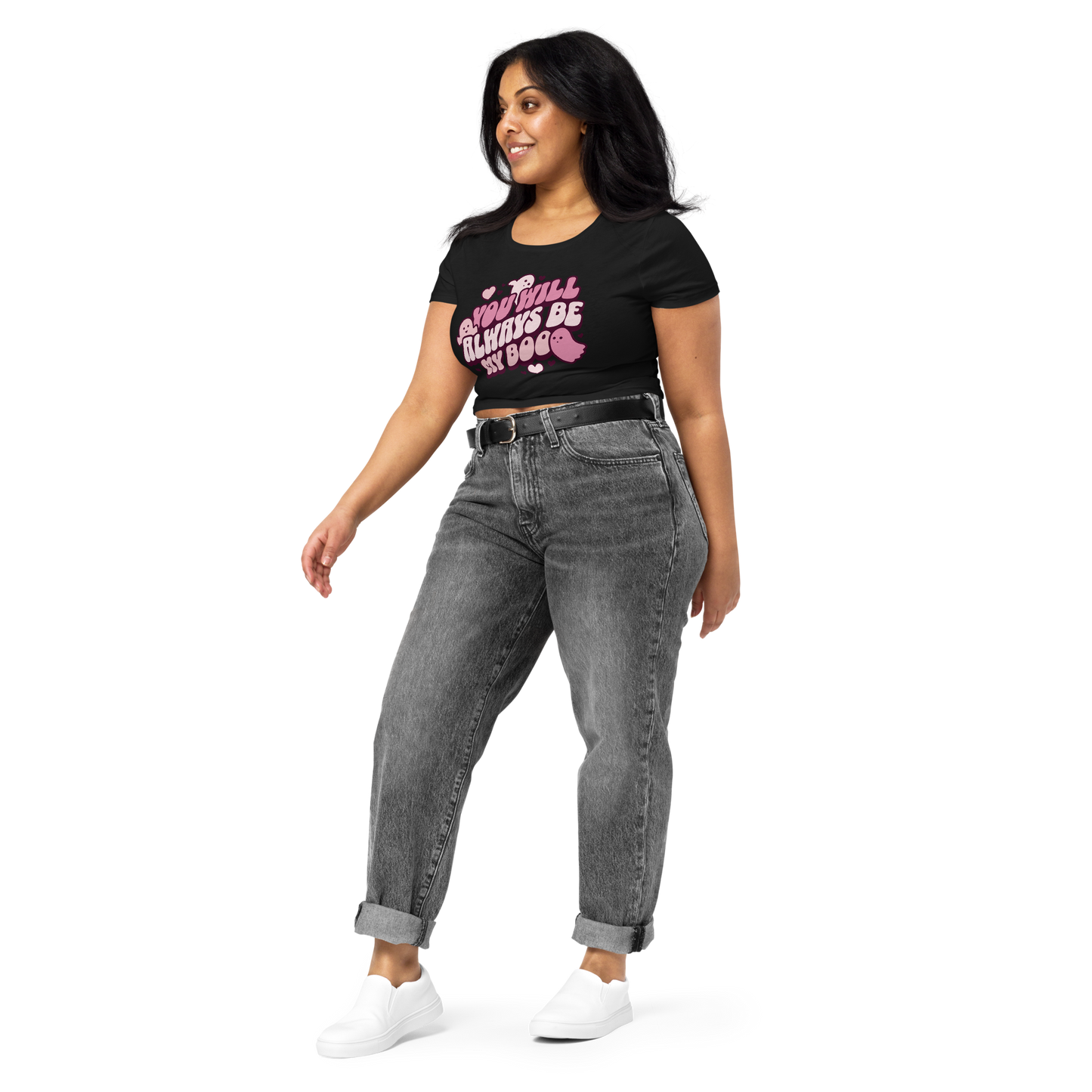 Always Be My Boo Cropped Tee