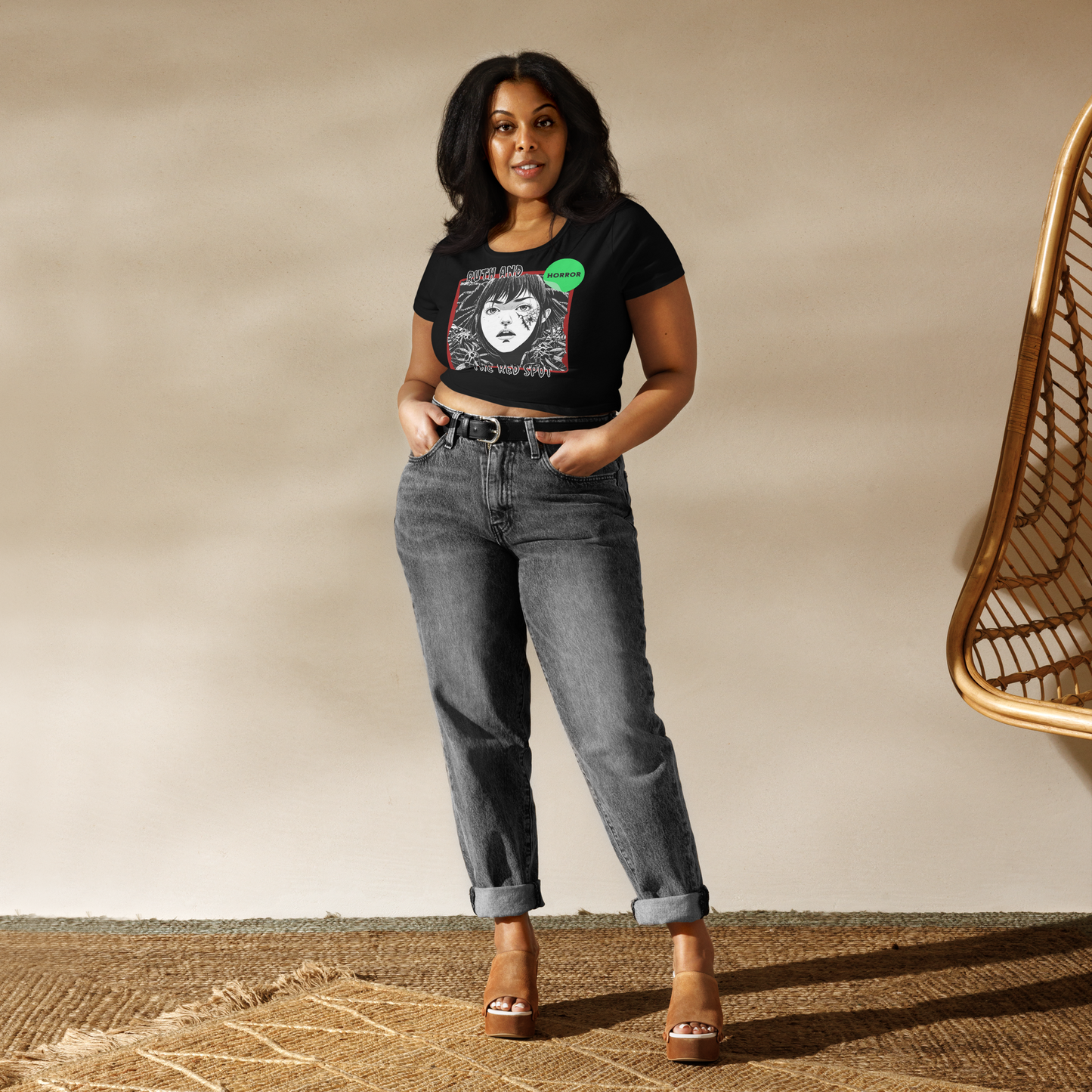 Ruth & The Red Spot Cropped Tee