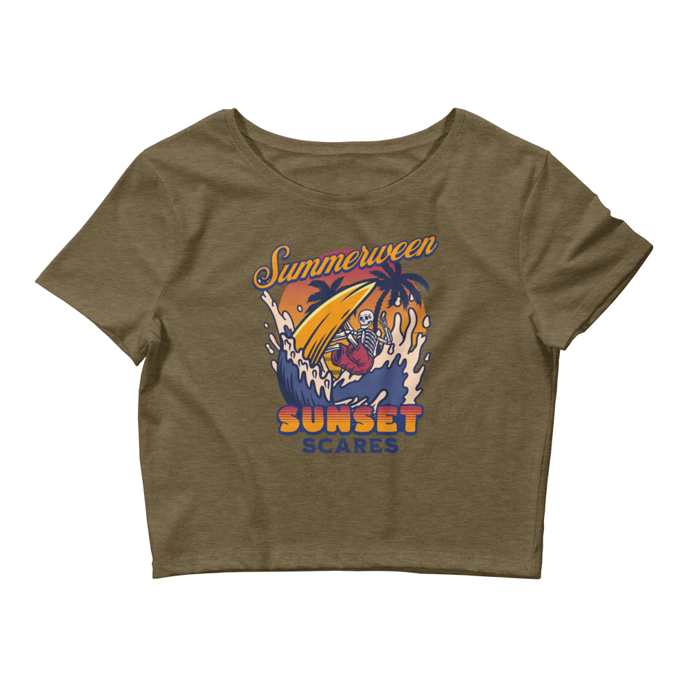 Sunset Scares Cropped Tee