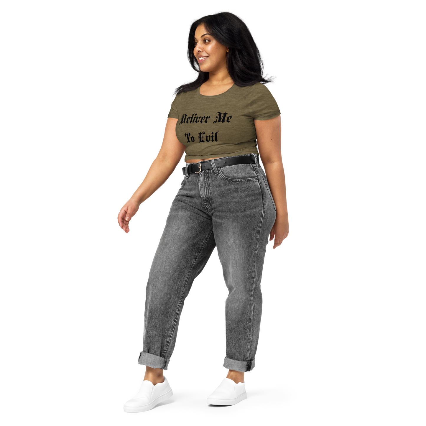 Deliver Me To Evil Cropped Tee