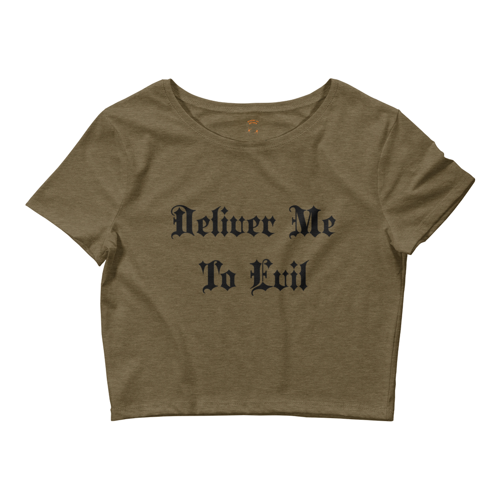 Deliver Me To Evil Cropped Tee