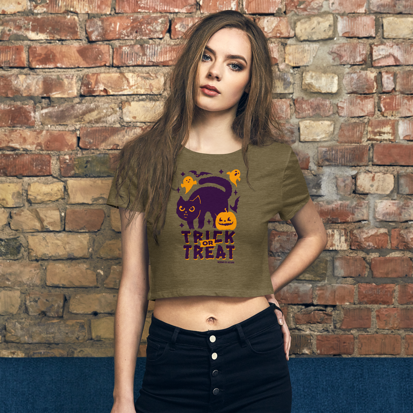 Trick Or Treat Cropped Tee