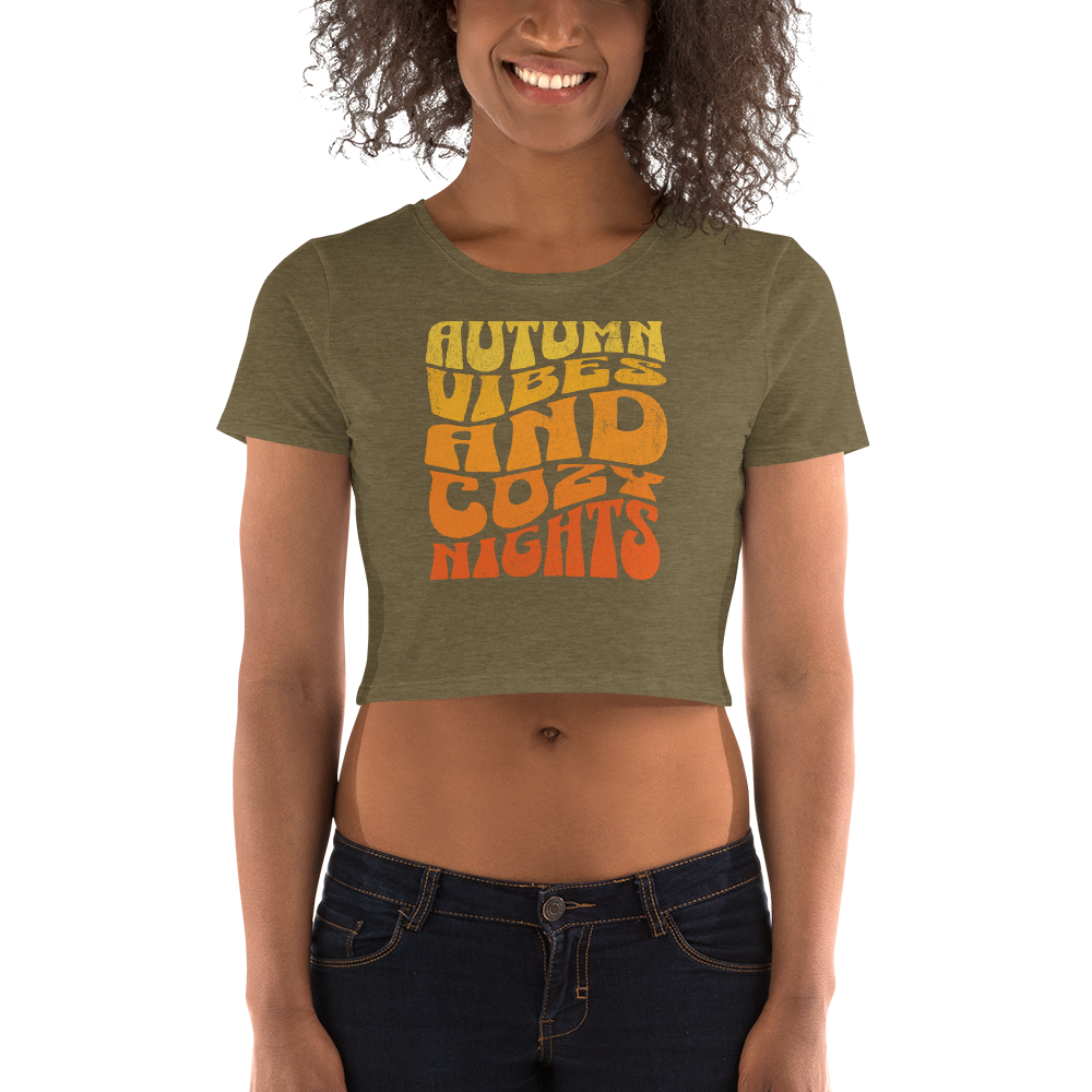 Cozy Autumn Cropped Tee