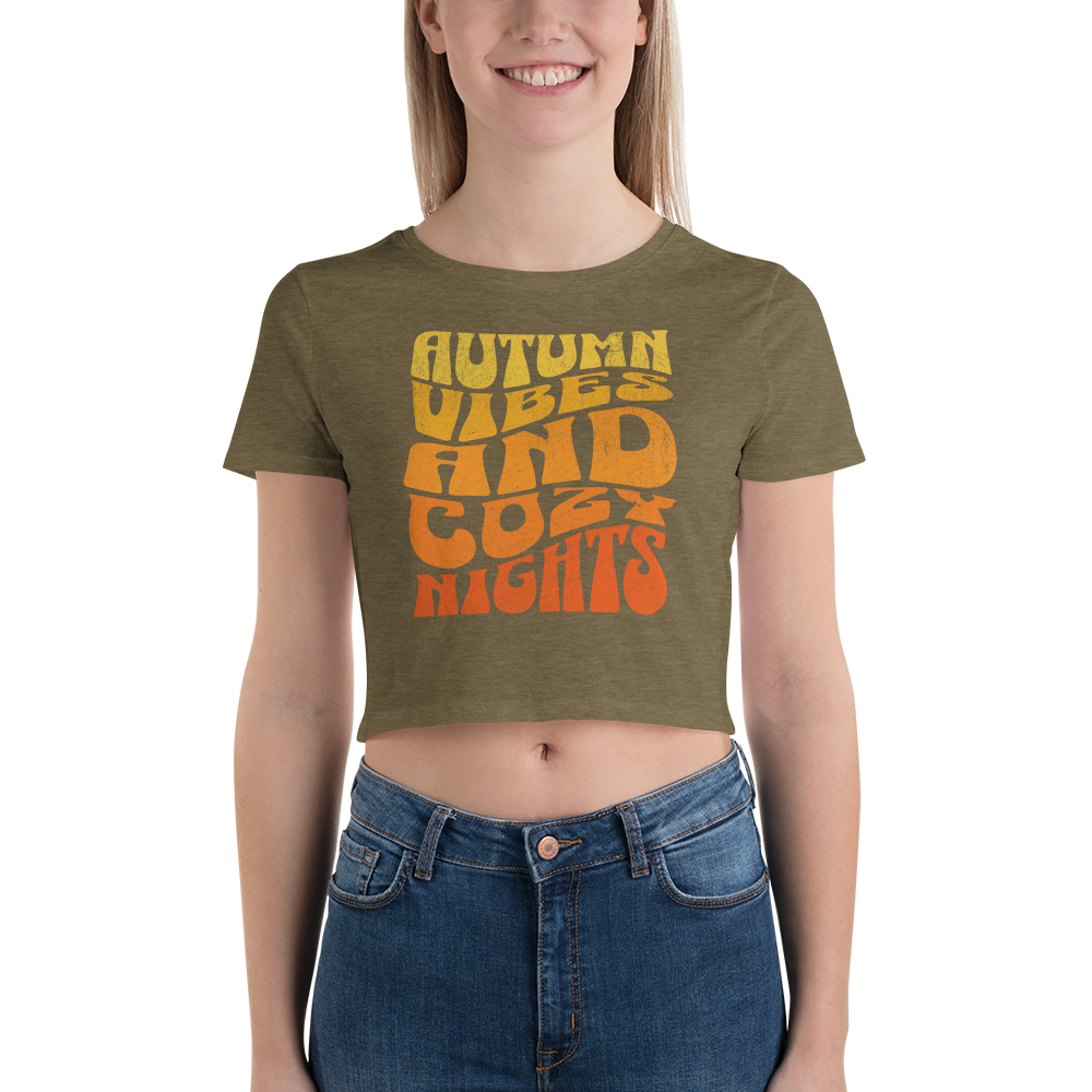 Cozy Autumn Cropped Tee