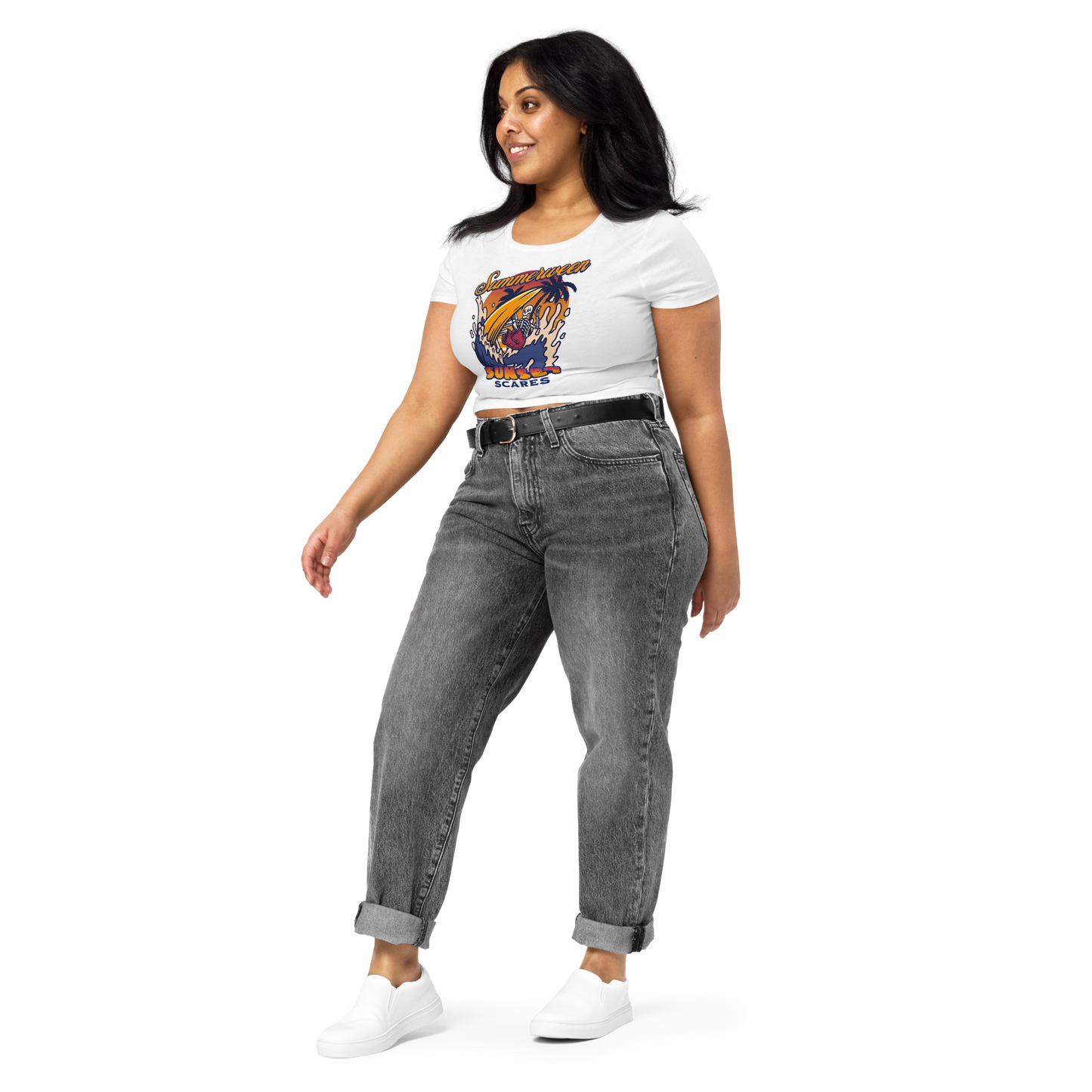 Sunset Scares Cropped Tee