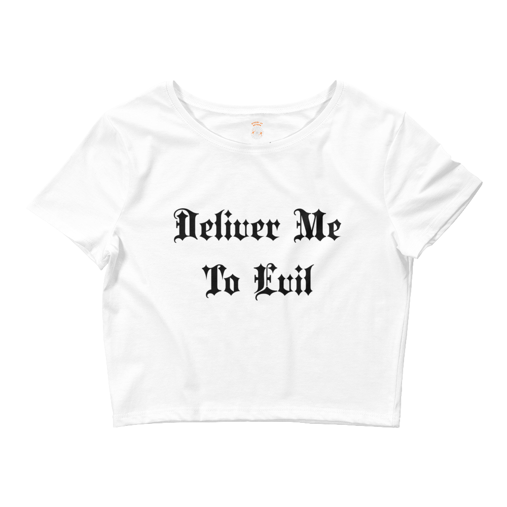 Deliver Me To Evil Cropped Tee