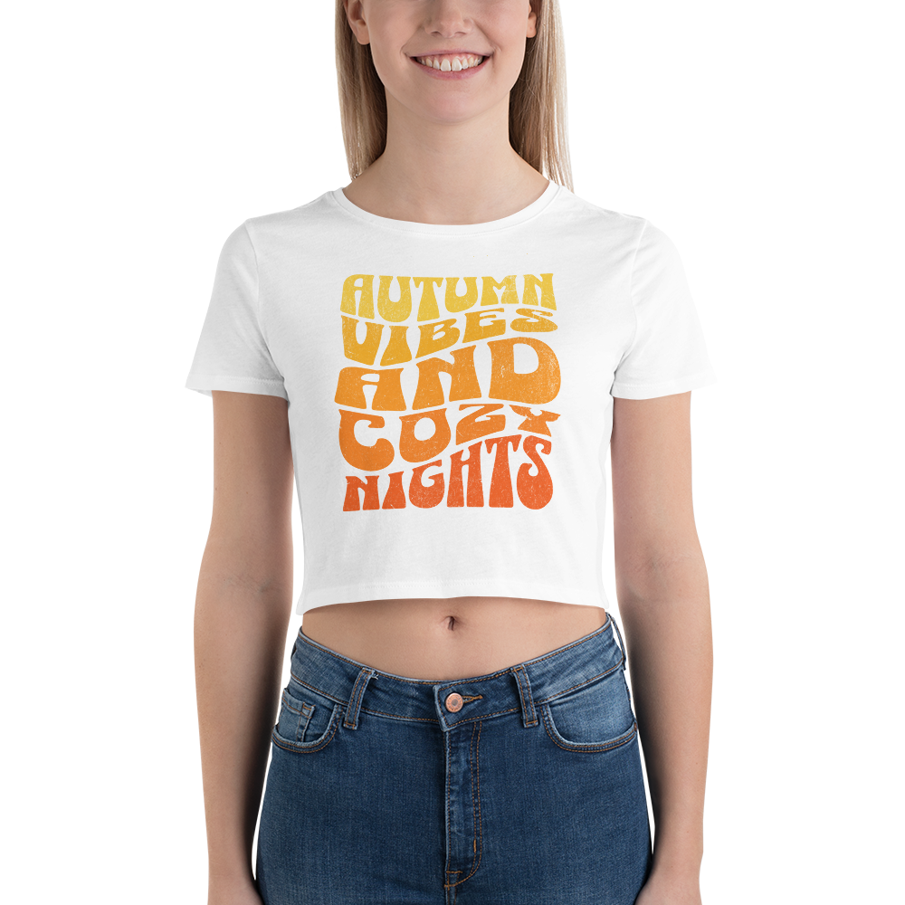 Cozy Autumn Cropped Tee