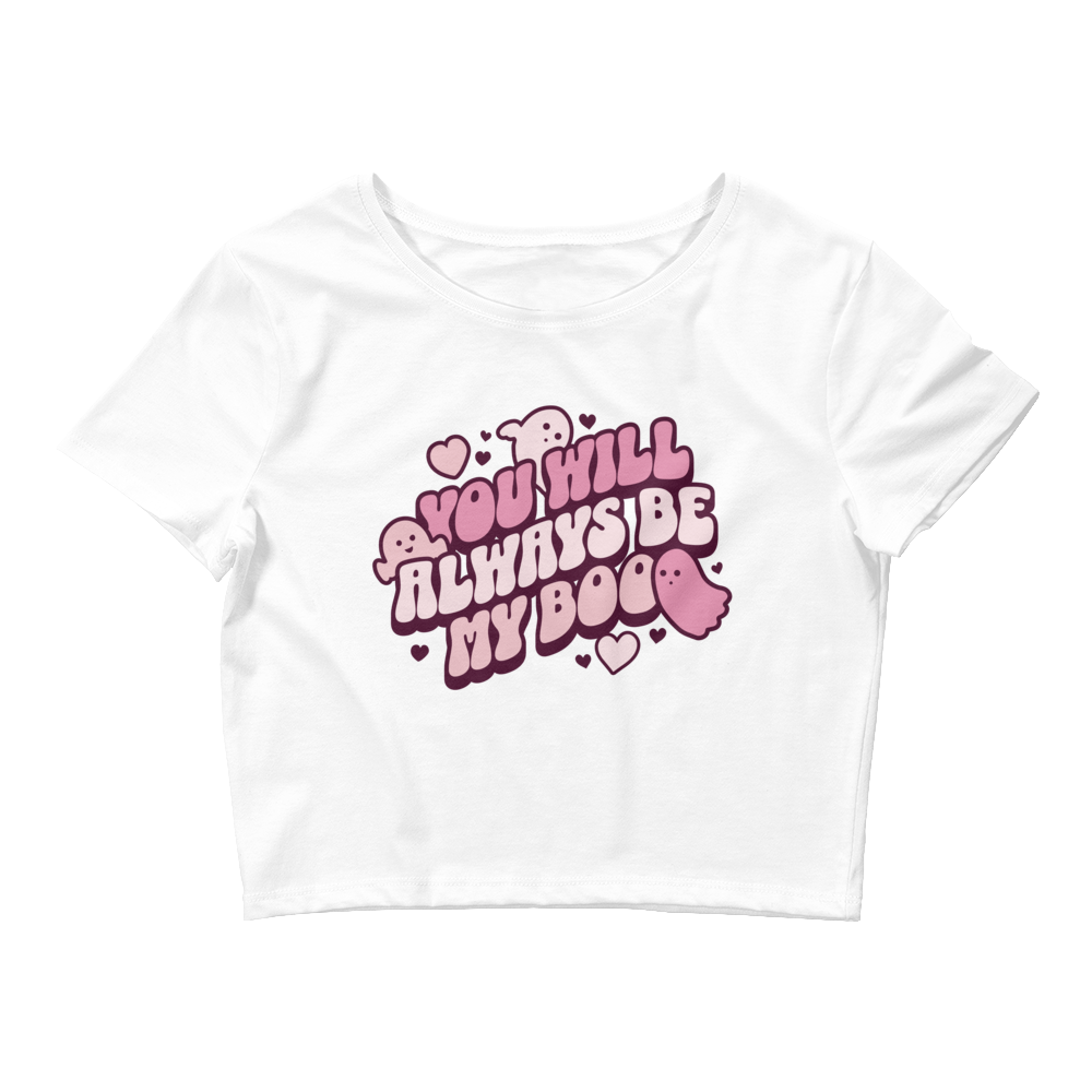 Always Be My Boo Cropped Tee