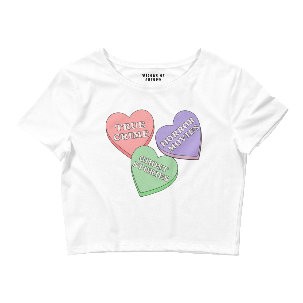 Candy Hearts Cropped Tee
