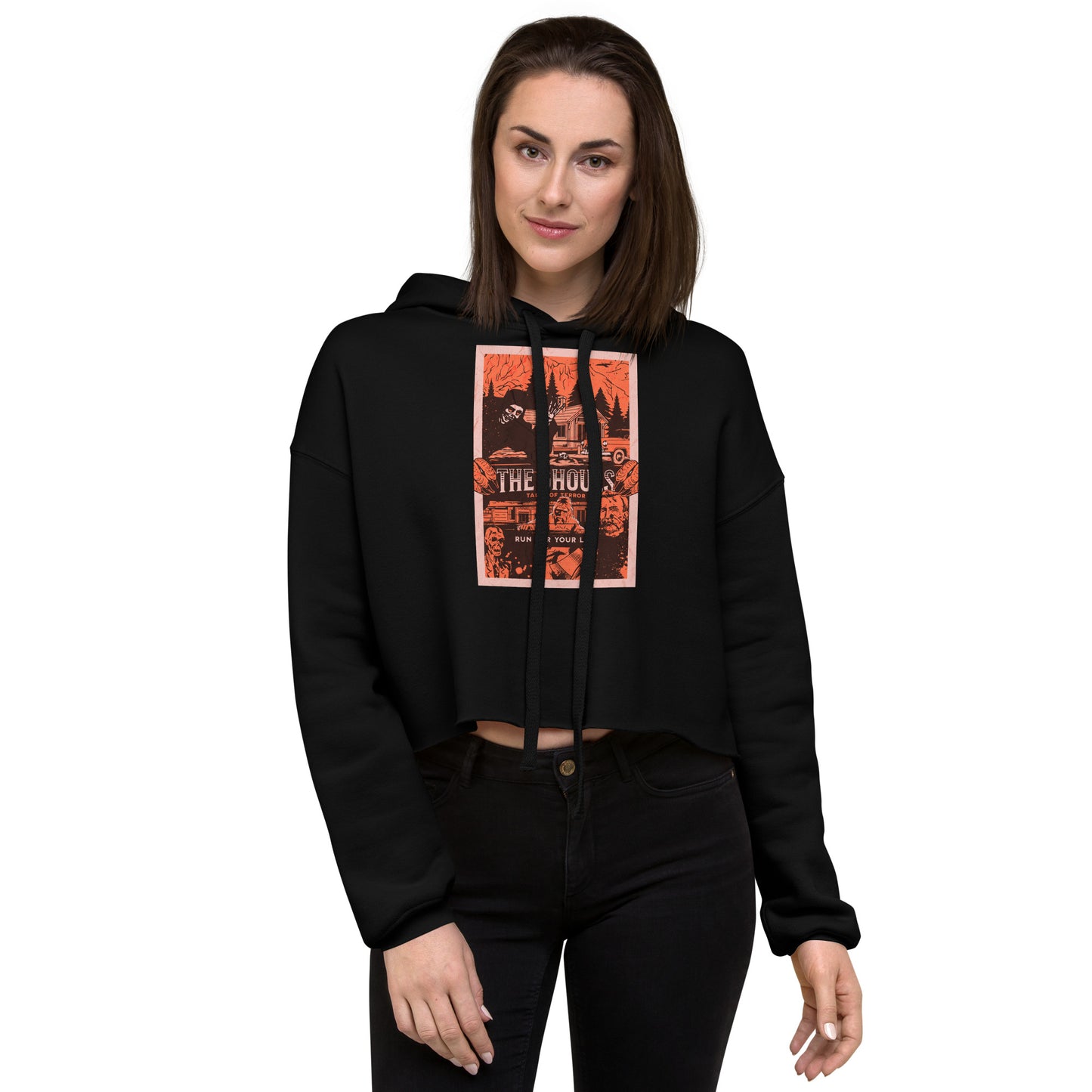 Tales of Terror Cropped Hoodie