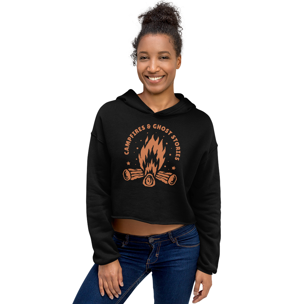 Campfires & Ghost Stories Cropped Hoodie