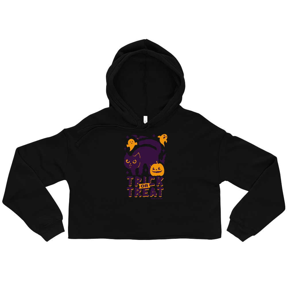 Trick Or Treat Cropped Hoodie