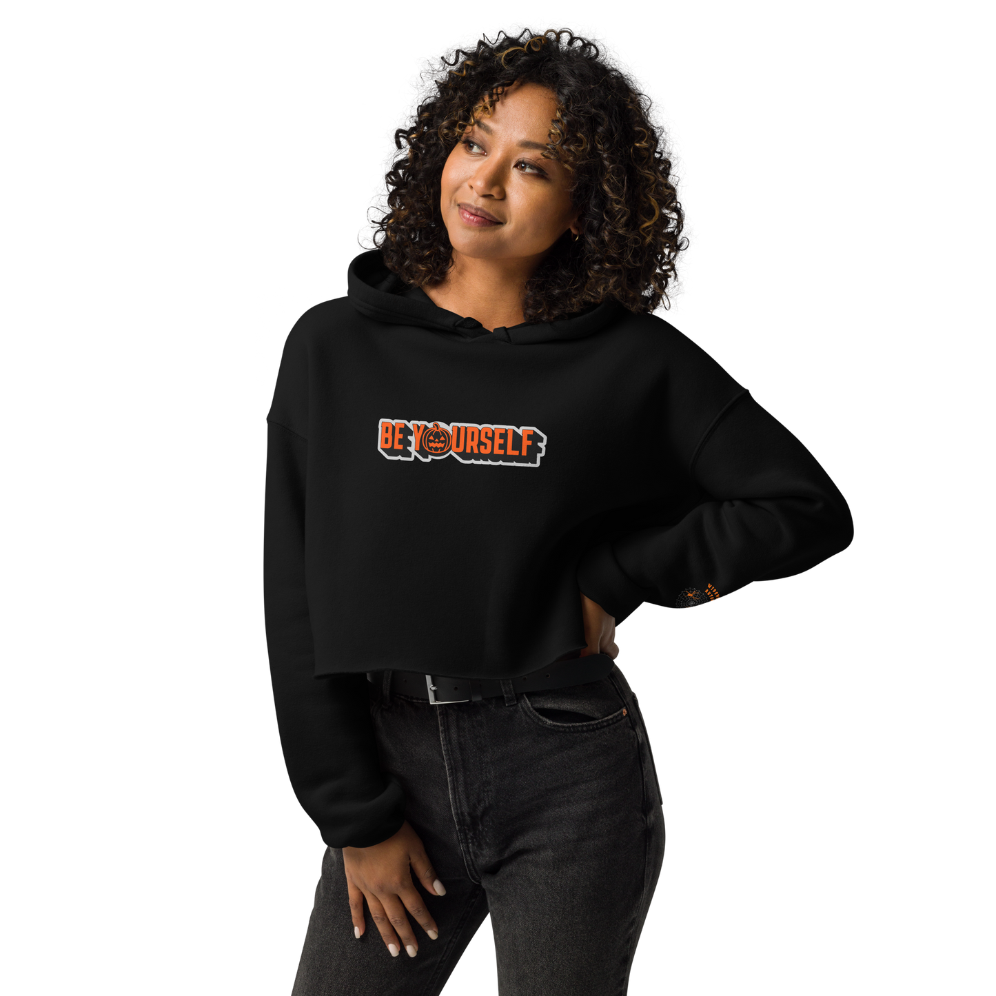 Be Yourself Cropped Hoodie