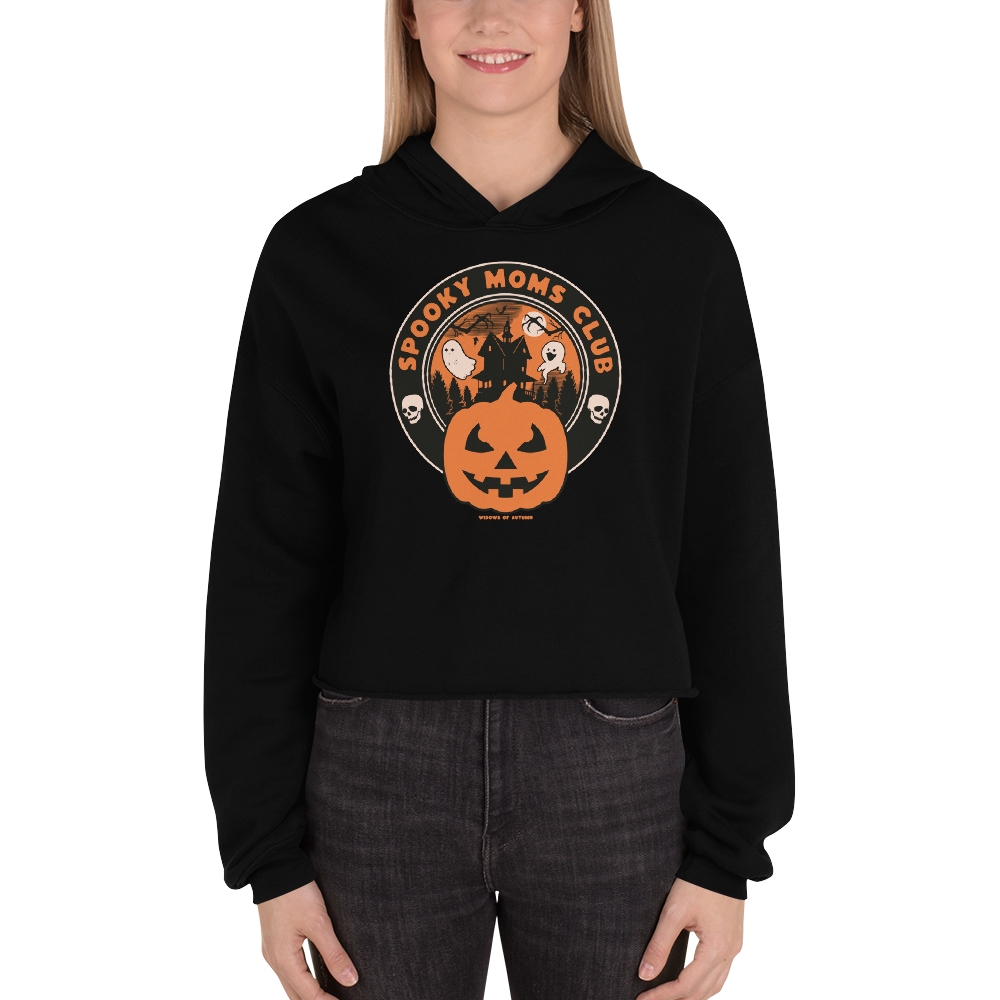 Spooky Moms Club Cropped Hoodie