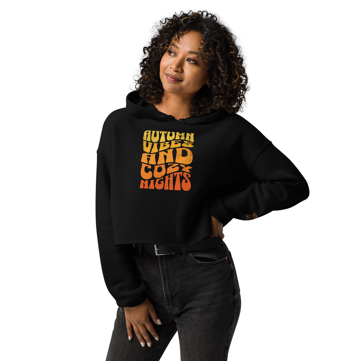 Cozy Autumn Cropped Hoodie