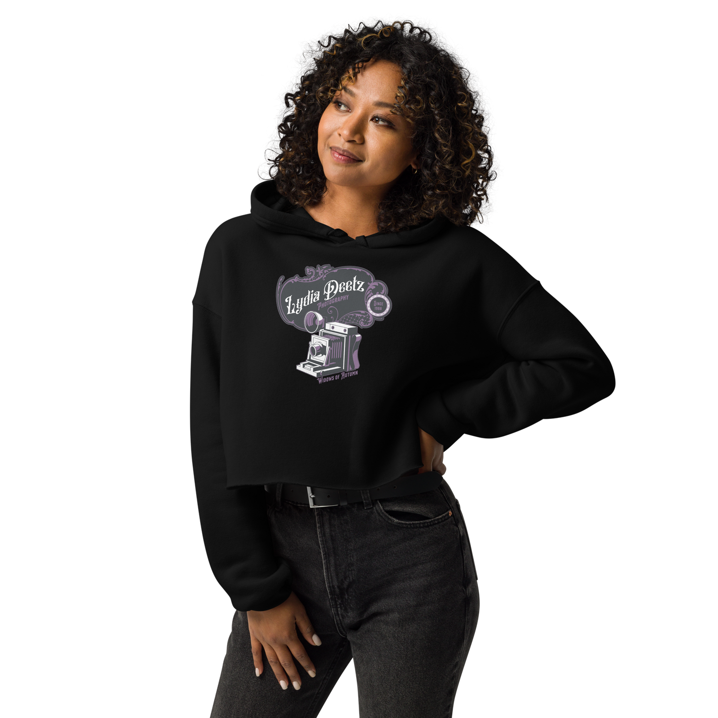 Deetz Photography Cropped Hoodie
