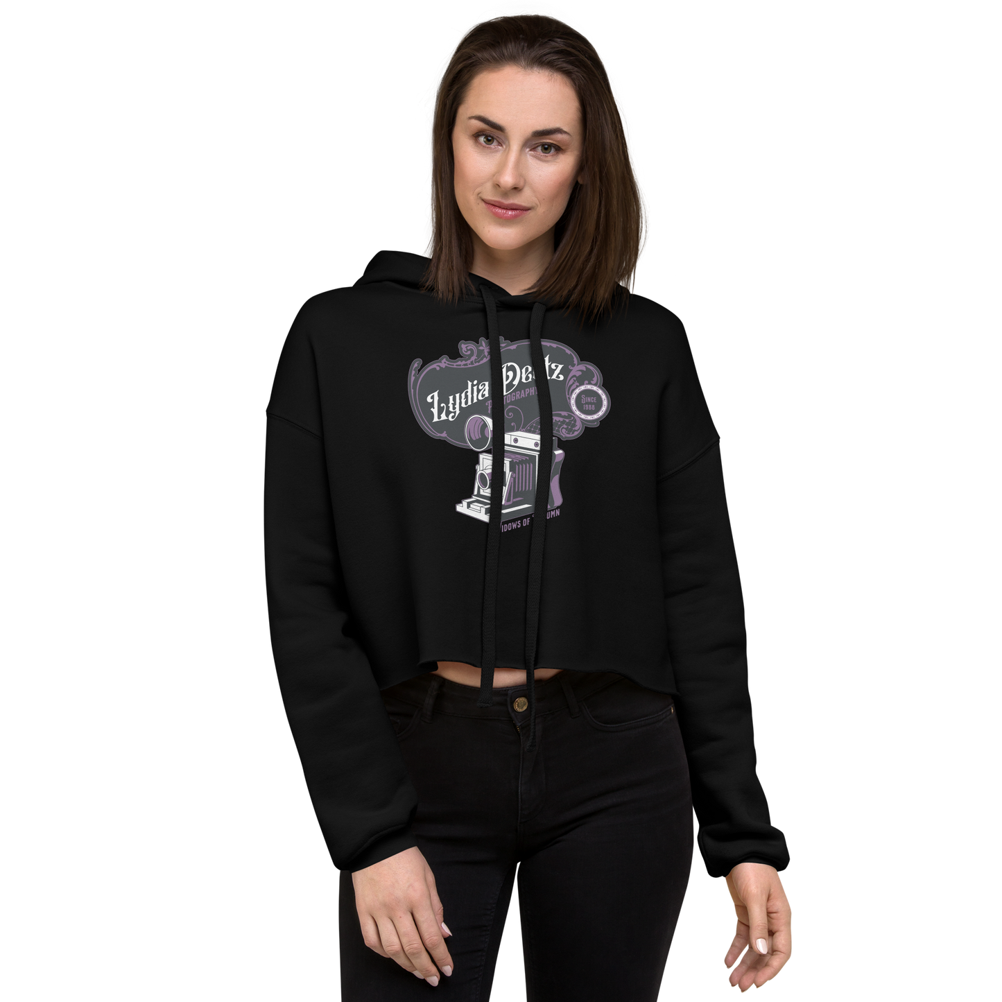 Deetz Photography Cropped Hoodie