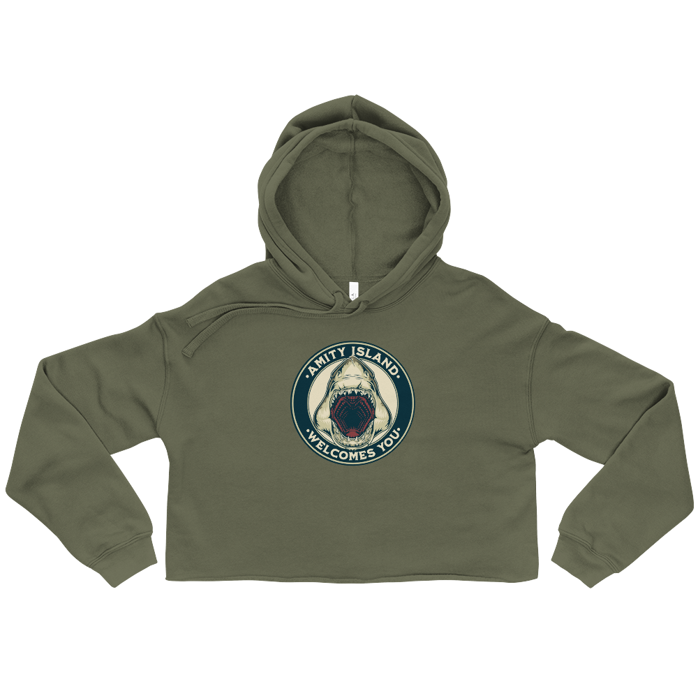 Welcome to Amity Cropped Hoodie