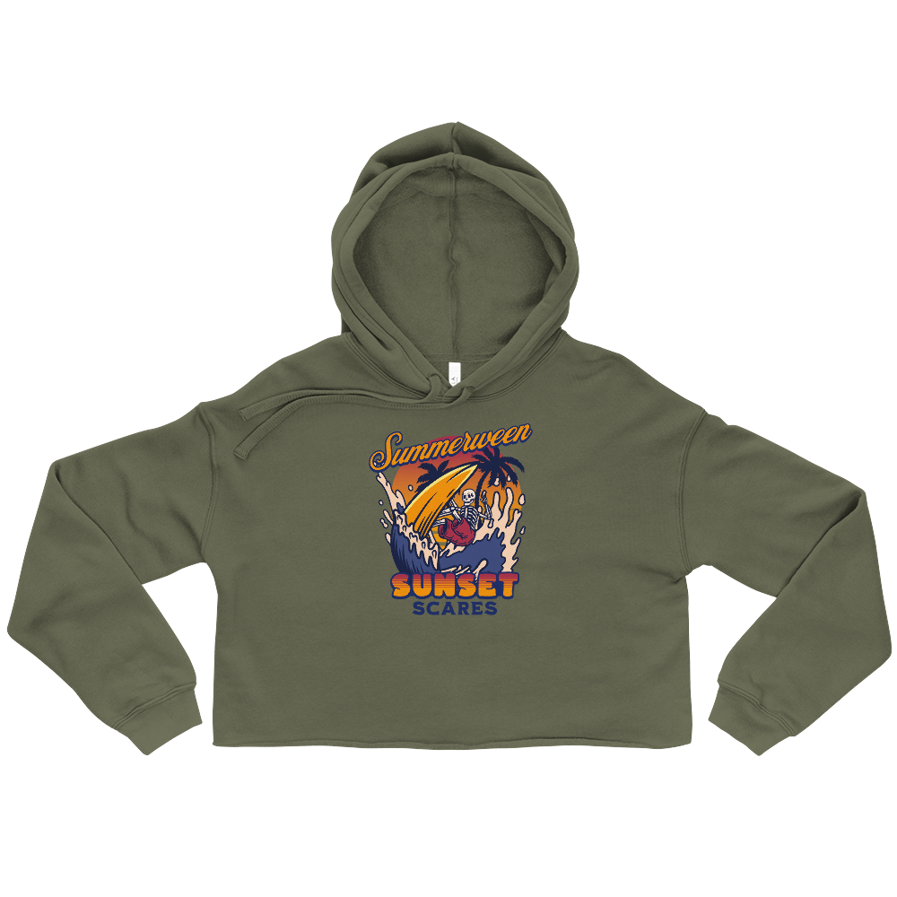 Sunset Scares Cropped Hoodie