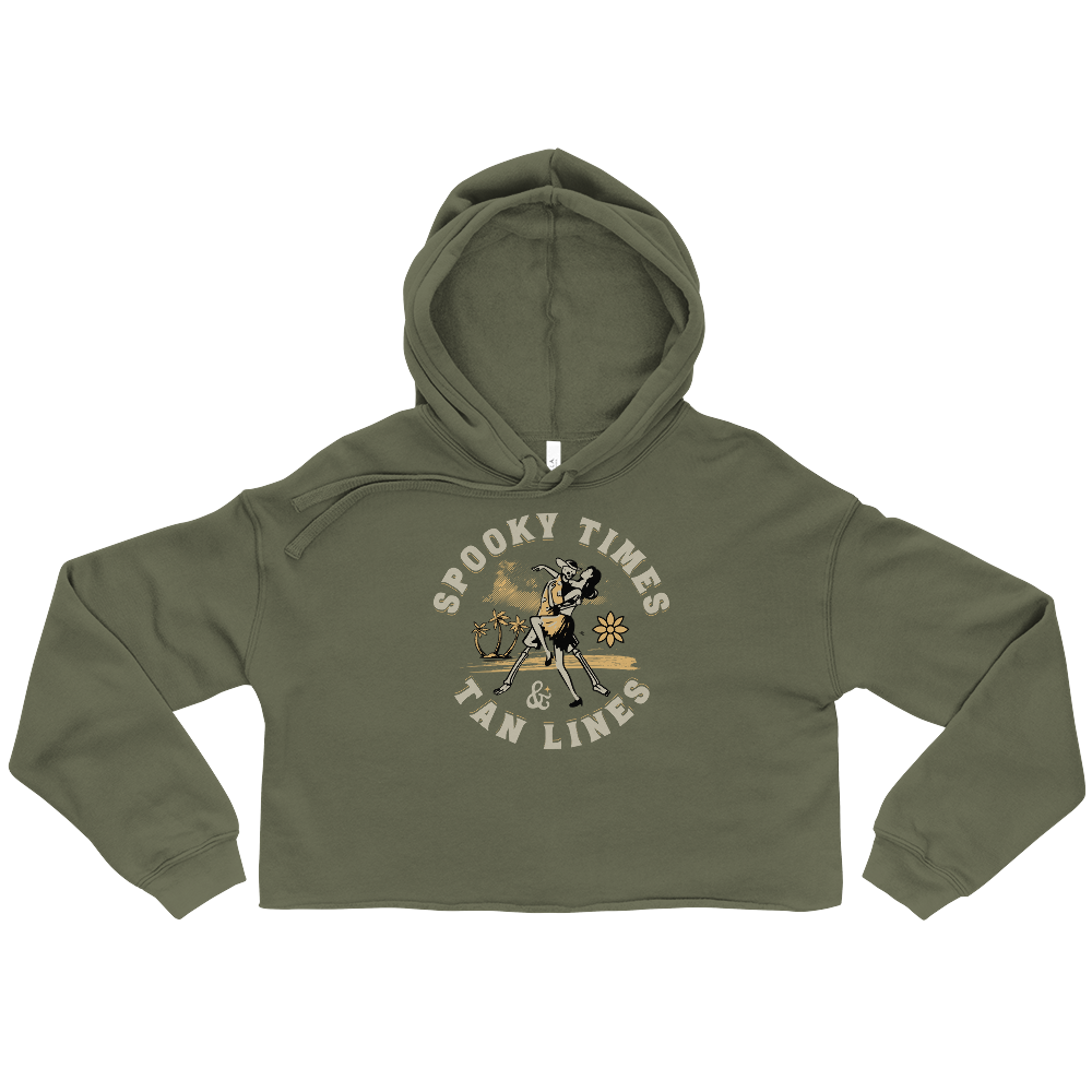 Spooky Times & Tan Lines Cropped Hoodie