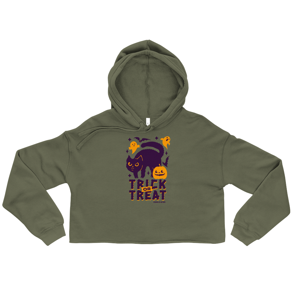 Trick Or Treat Cropped Hoodie