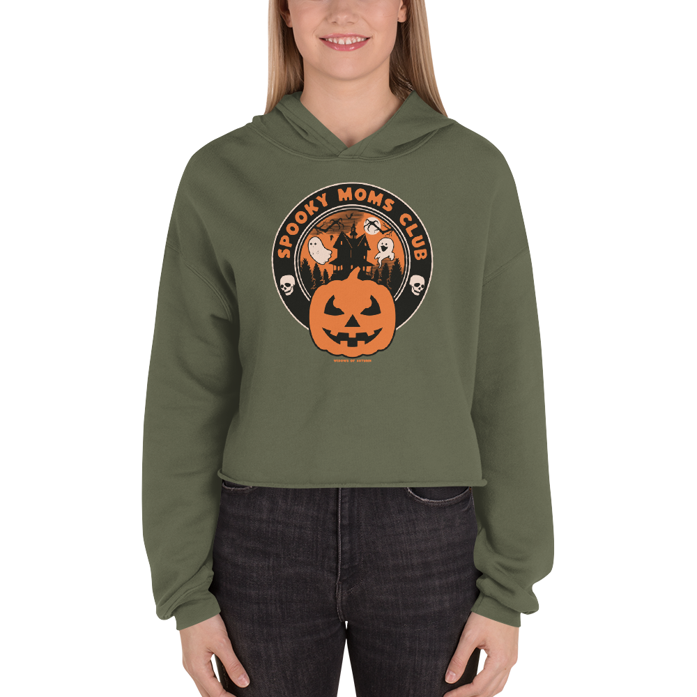 Spooky Moms Club Cropped Hoodie