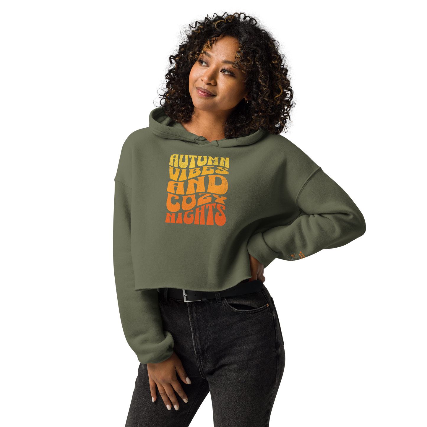 Cozy Autumn Cropped Hoodie