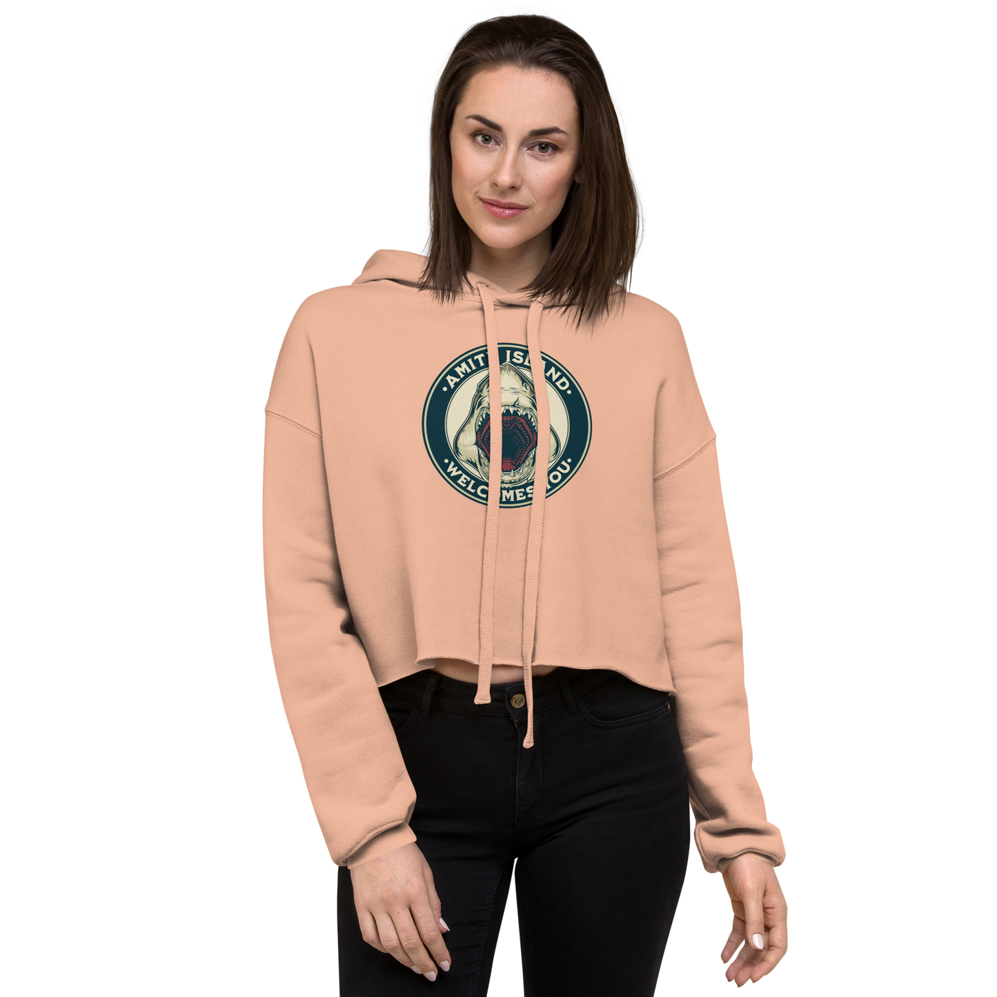 Welcome to Amity Cropped Hoodie