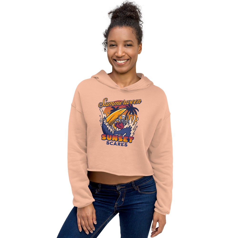 Sunset Scares Cropped Hoodie