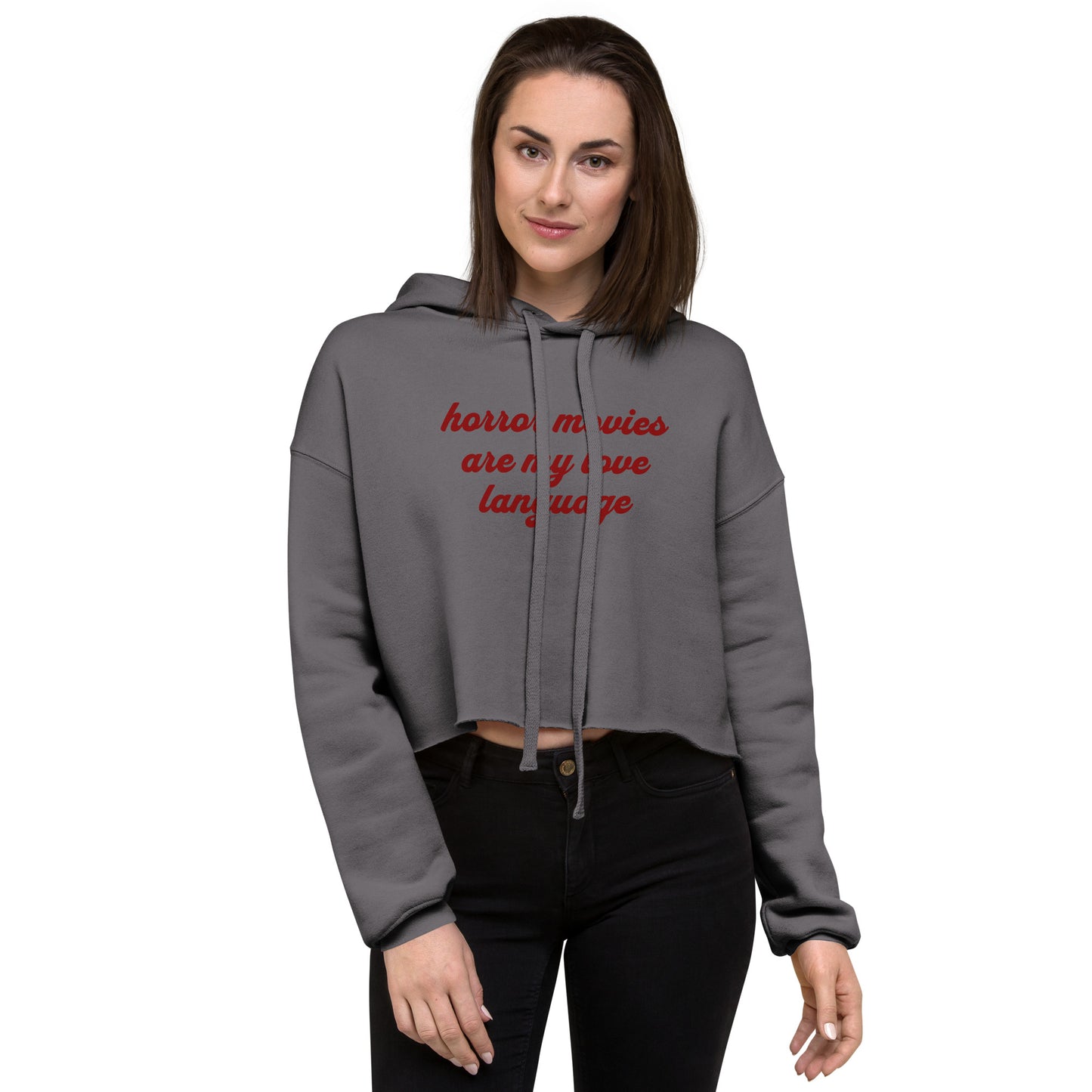 Love Language Cropped Hoodie