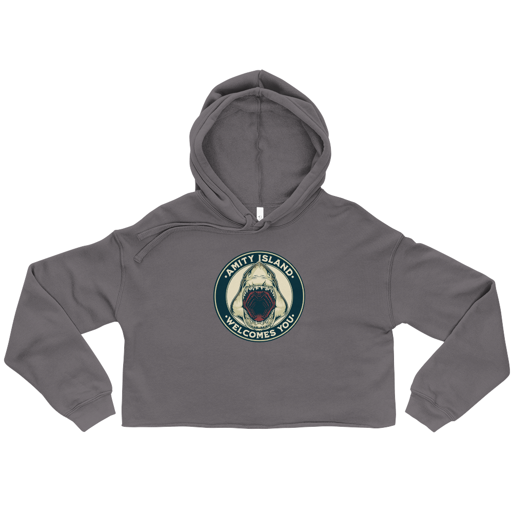 Welcome to Amity Cropped Hoodie